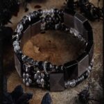 SHADOW EMBER（Silver Obsidian Bracelet）