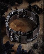 SHADOW EMBER（Silver Obsidian Bracelet）