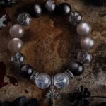 PRISON（Black Rutilated Quartz & Pearl Bracelet）
