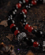 CANDLELIGHT（Red Agate & Obsidian Bracelet） - Image 7