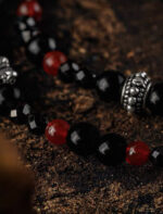 CANDLELIGHT（Red Agate & Obsidian Bracelet） - Image 9