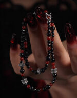 CANDLELIGHT（Red Agate & Obsidian Bracelet） - Image 11