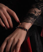 CANDLELIGHT（Red Agate & Obsidian Bracelet） - Image 12