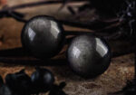 NIGHTSHADE（Silver Obsidian & Black Spinel Bracelet） - Image 4