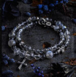 ANNIHILATION(Moonstone & Black Rutilated Quartz Bracelet) - Image 6