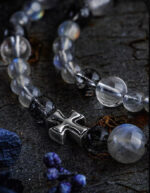 ANNIHILATION(Moonstone & Black Rutilated Quartz Bracelet) - Image 8
