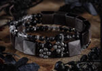 SHADOW EMBER（Silver Obsidian Bracelet） - Image 3