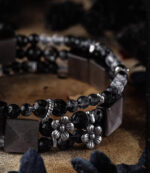 SHADOW EMBER（Silver Obsidian Bracelet） - Image 7