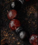 CRIMSON SILENCE（Chicken Blood Stone Gothic Bracelet） - Image 9