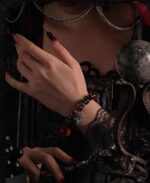 CRIMSON SILENCE（Chicken Blood Stone Gothic Bracelet） - Image 11