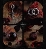 SCARLET ABSOLUTION（Garnet Rose Cross Bracelet） - Image 3