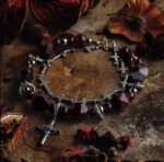 SCARLET ABSOLUTION（Garnet Rose Cross Bracelet） - Image 5