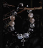 PRISON（Black Rutilated Quartz & Pearl Bracelet） - Image 8