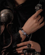 PRISON（Black Rutilated Quartz & Pearl Bracelet） - Image 2