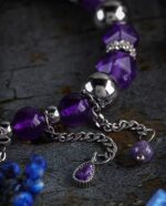 NIGHTMARE（Teardrop Amethyst Charm Bracelet） - Image 8